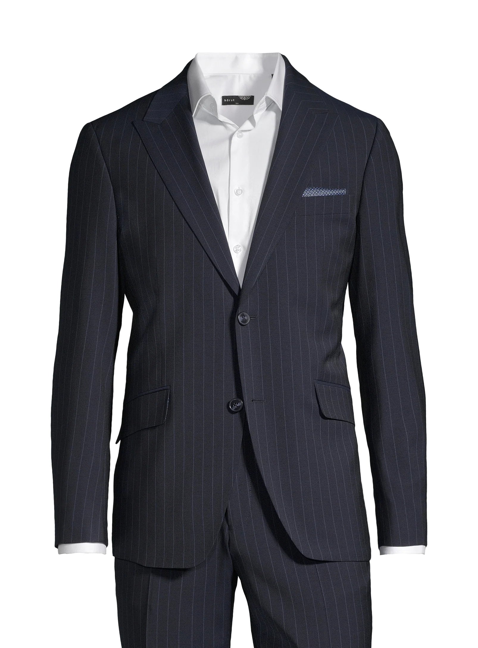 Horst Navy Pinstripe Wool Suit | 2-Piece Men's Suit | ESCO
