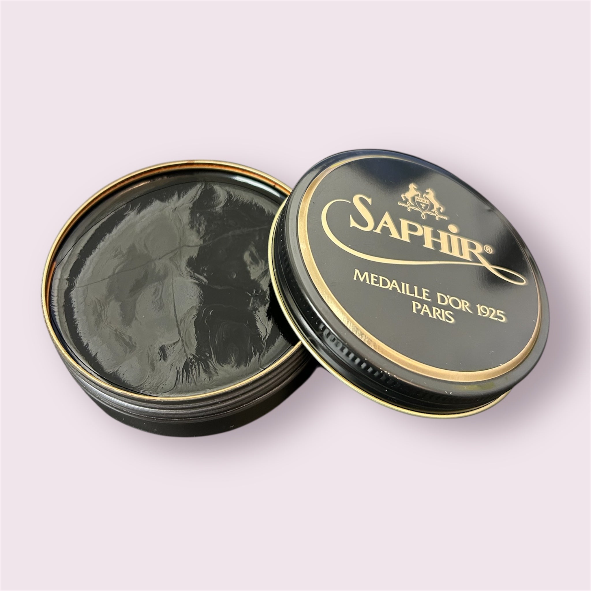 SAPHIR MEDAILLE D'OR PATE DE LUXE - Natural Wax Shoe Polish/ Dark