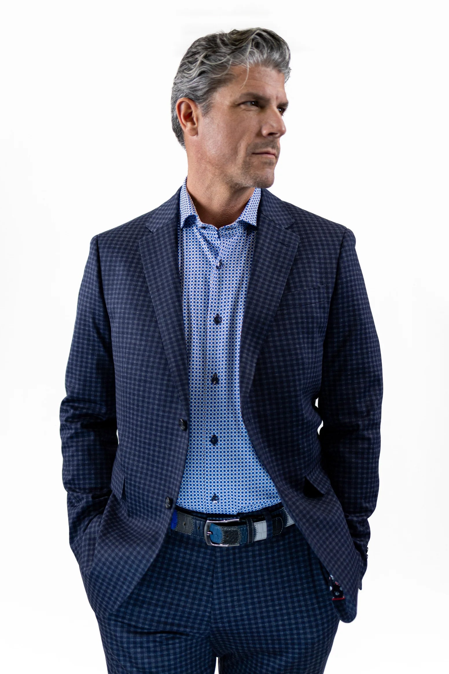 Ancaster Blue Check Blazer – 7 Downie St. | ESCO Clothiers – ESCO