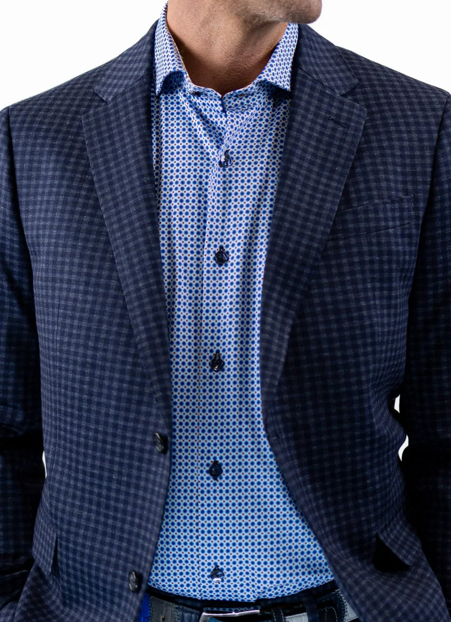 Ancaster Blue Check Blazer – 7 Downie St. | ESCO Clothiers – ESCO
