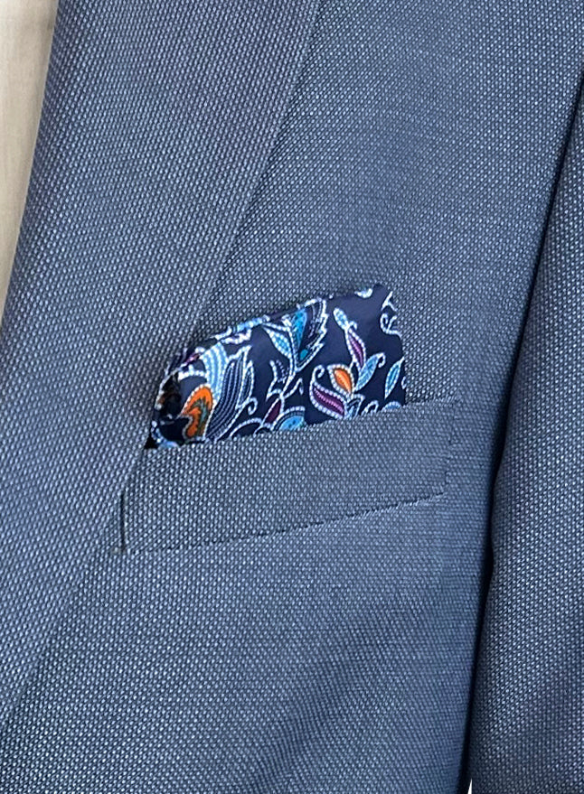 Horst Blue Italian Wool 2 Piece Suit - Slim Fit Men's Suit – ESCO