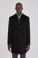 JACK VICTOR OVERCOAT- WESLEY BLACK