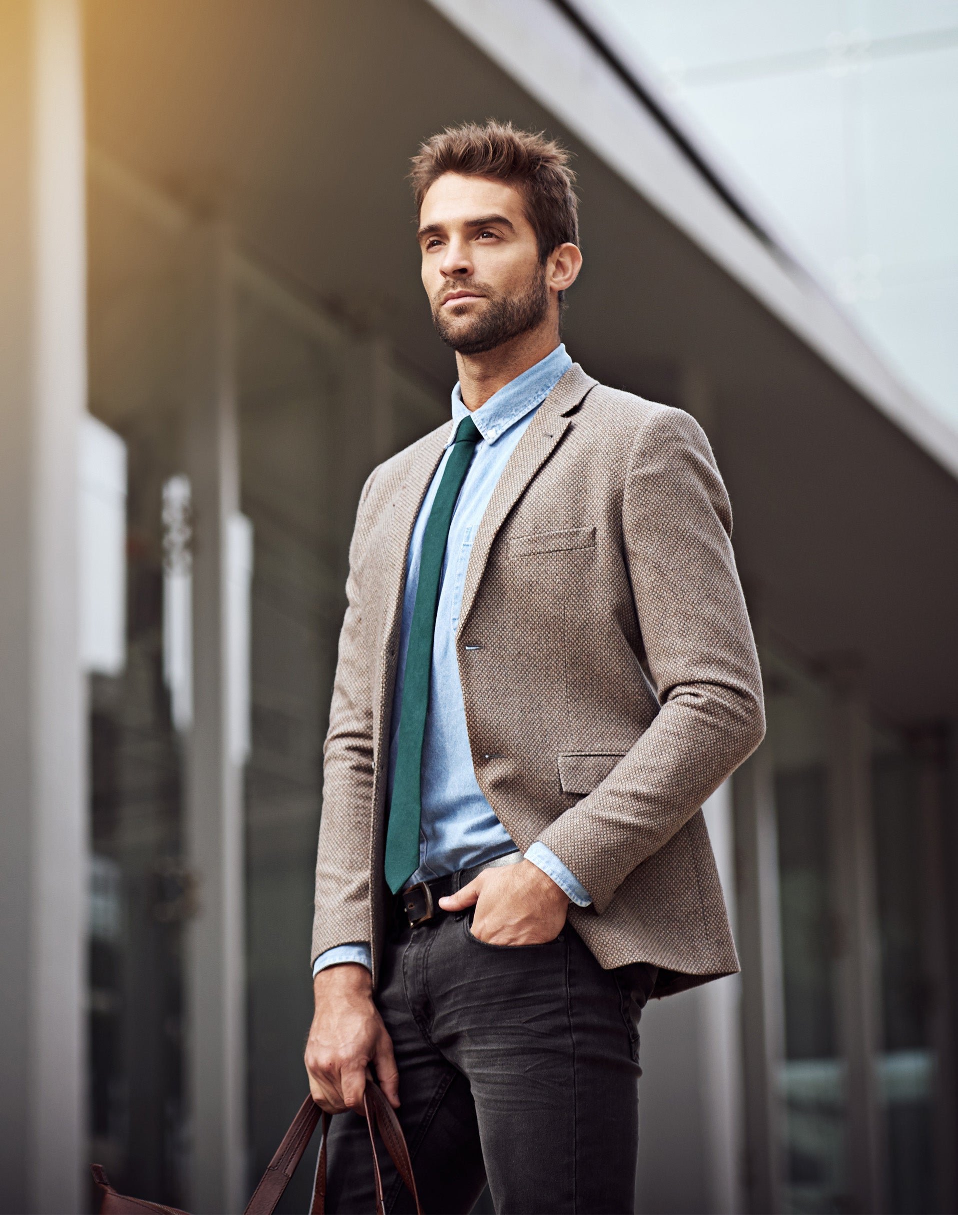 Jack Victor Hall Sage Knit Blazer - Loro Piana Linen Wool Silk