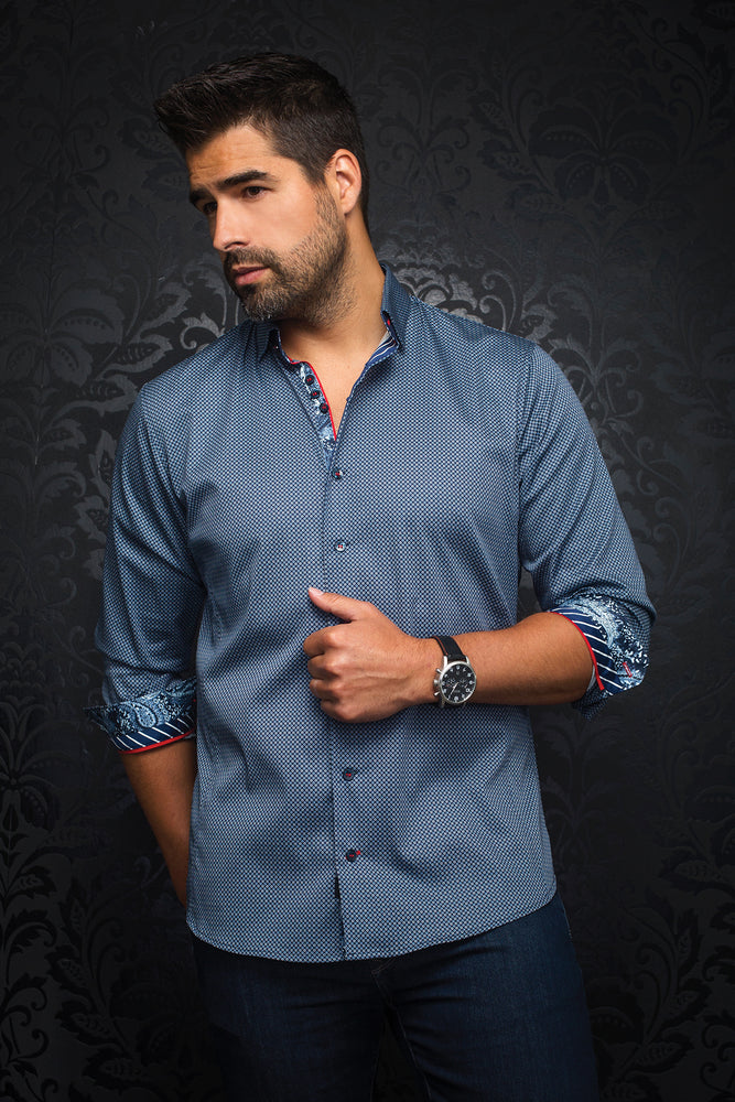 AU NOIR SHIRT- BLONDEL DARK BLUE