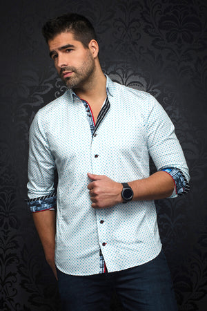 AU NOIR SHIRT- BRADFORD TURQUOISE