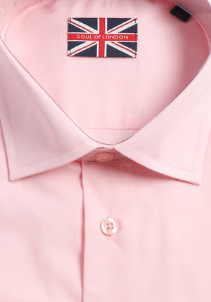 SOUL OF LONDON DRESS SHIRT-PINK