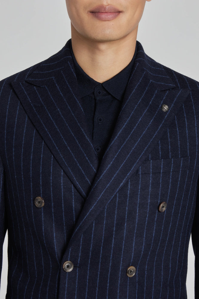 JACK VICTOR CHALK STRIPE DOUBLE BREASTED SUIT