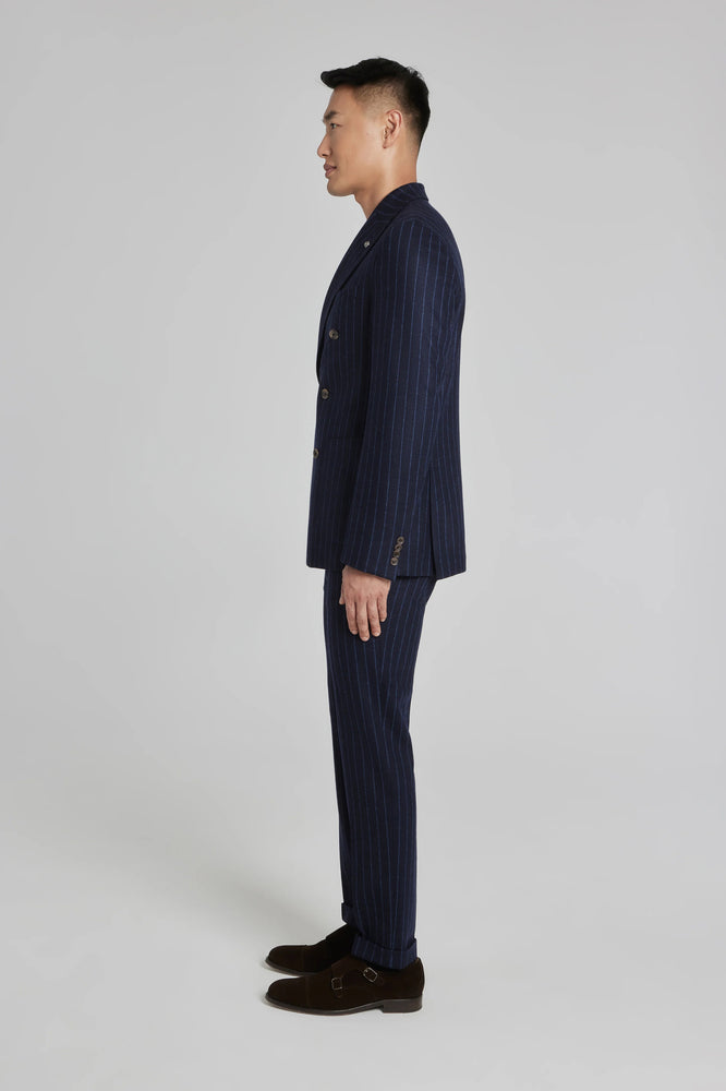JACK VICTOR CHALK STRIPE DOUBLE BREASTED SUIT