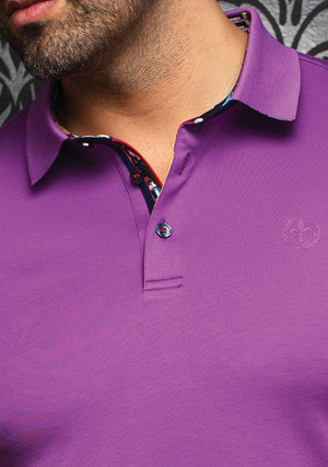 AU NOIR POLO SHIRT- EAGLE PURPLE