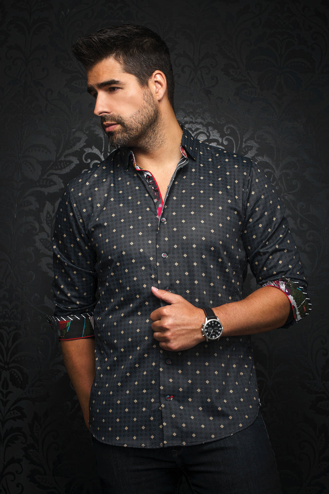 AU NOIR SHIRT- GIANFRANCO BLACK/GOLD
