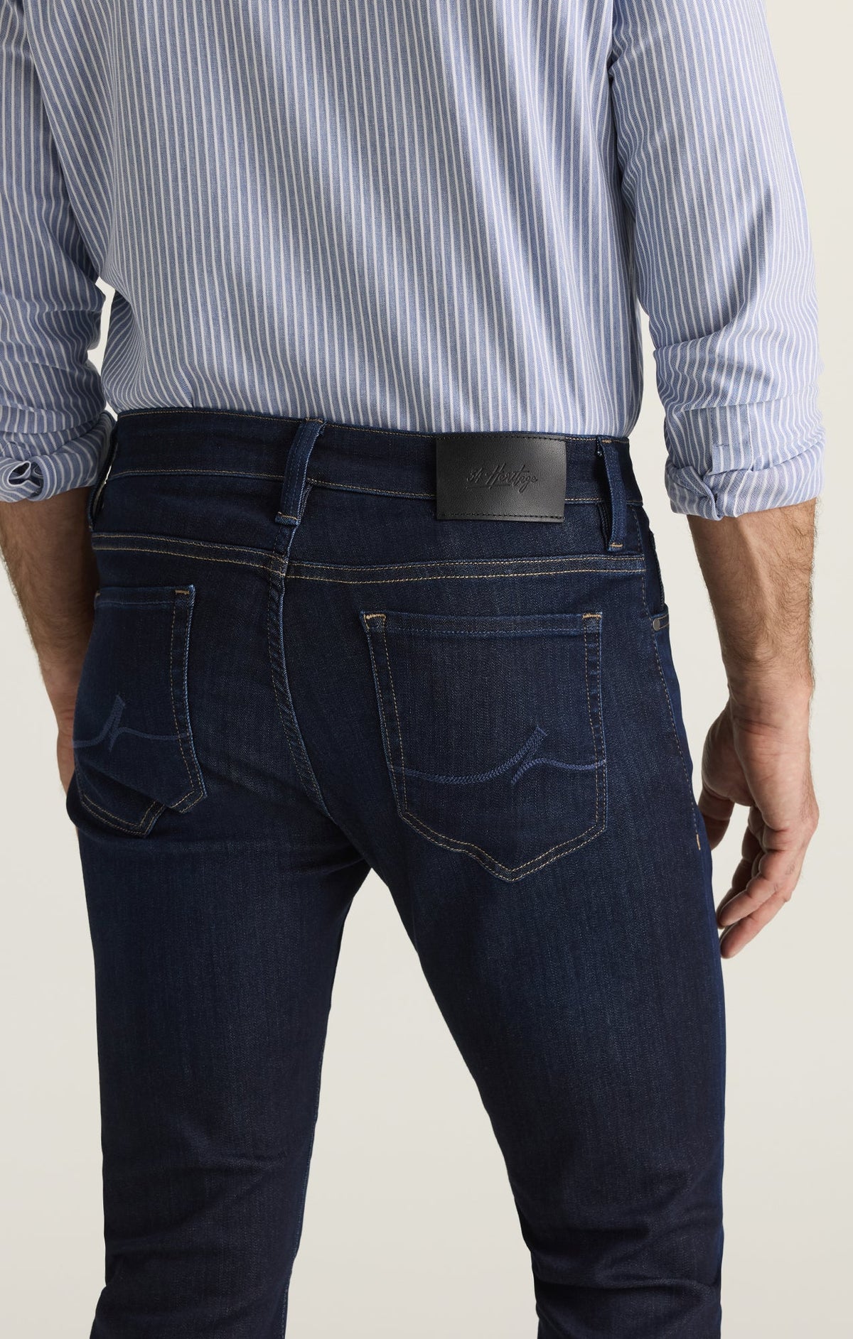 Urban Rinse 34 Heritage Cool Fit Rinse Brushed Urban Denim | ESCO Clothiers – ESCO ...