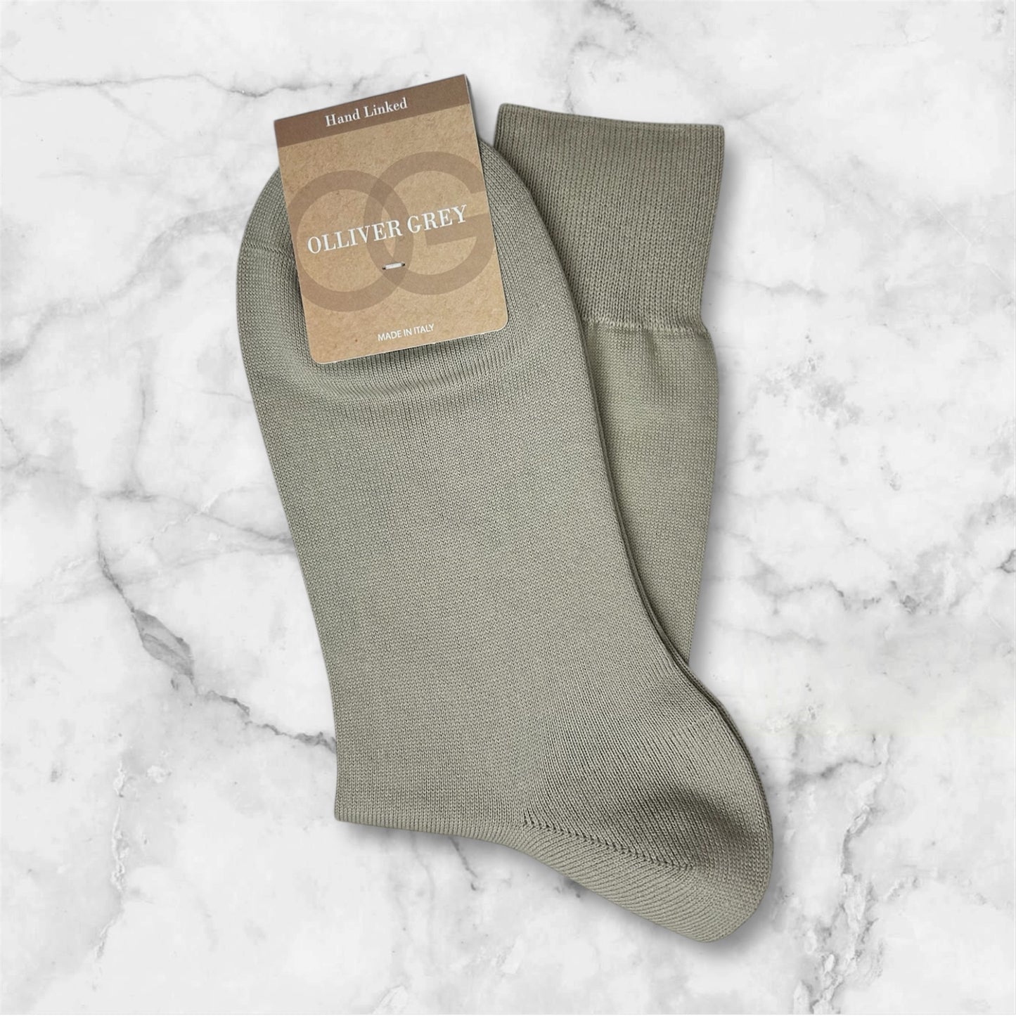 Olliver Grey Beige Socks | Men's Italian Dress Socks | ESCO Clothiers 43-46 Olliver Grey Beige Socks | Men's Italian Dress Socks | ESCO Clothiers 43-46