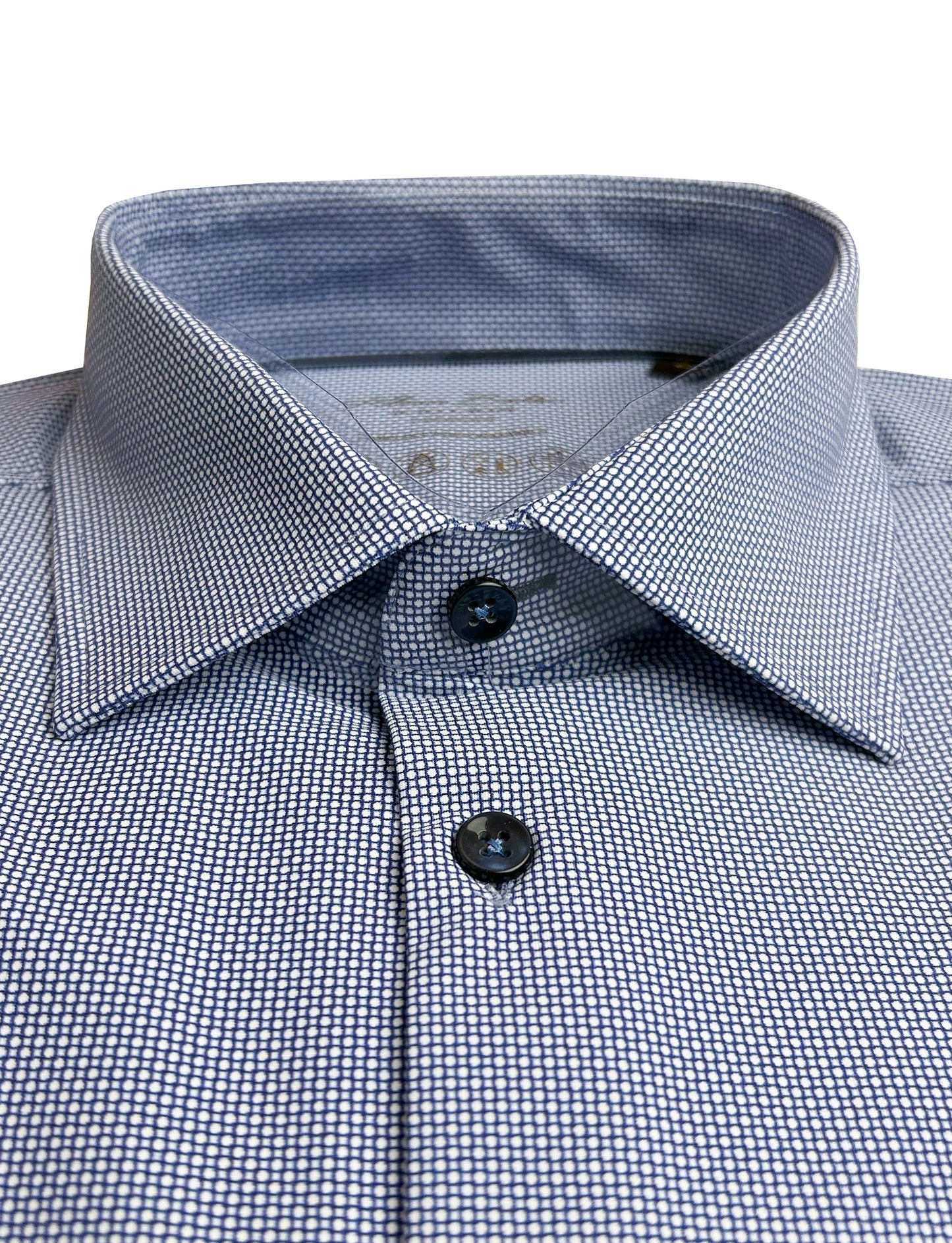 klauss boehler dress shirts Light Blue Patterned Timeless Performance Stretch Dress Shirt
