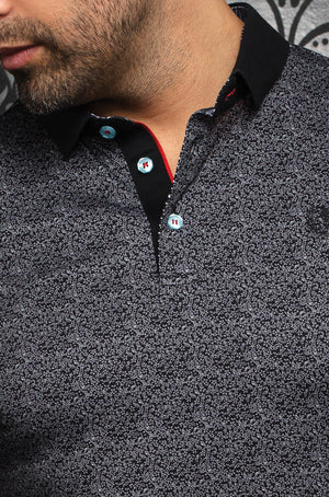 AU NOIR POLO SHIRT- JALISCO BLACK/WHITE