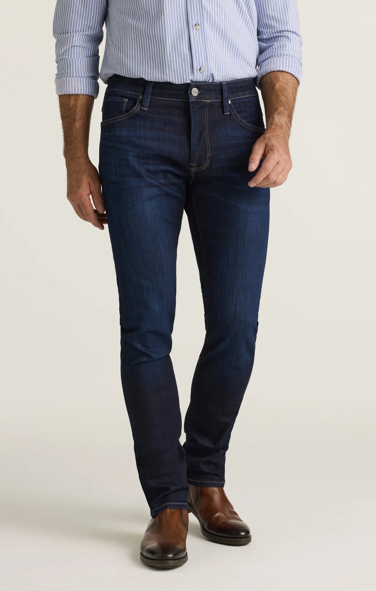 Urban Rinse 34 Heritage Cool Fit Rinse Brushed Urban Denim | ESCO Clothiers – ESCO ...