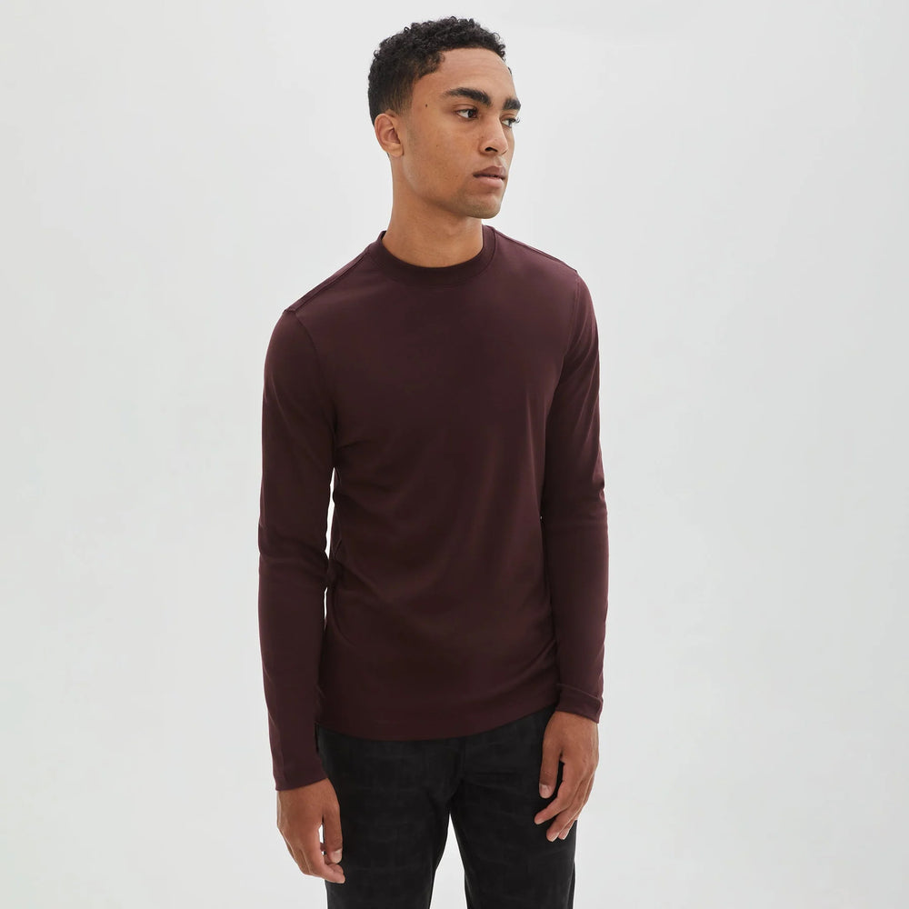 ROBERT BARAKETT HIGH CREW NECK- SONOMA RED