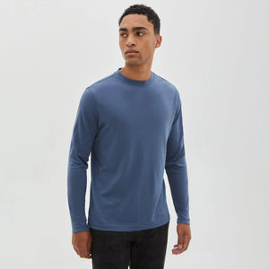 ROBERT BARAKETT HIGH CREW NECK- VINTANGE BLUE