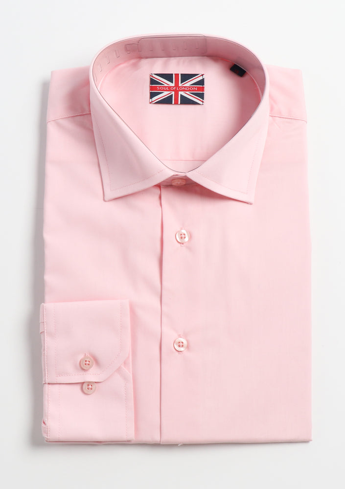 SOUL OF LONDON DRESS SHIRT-PINK