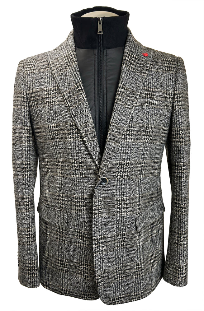 SOUL OF LONDON REMOVABLE BIB FLANNEL JACKET