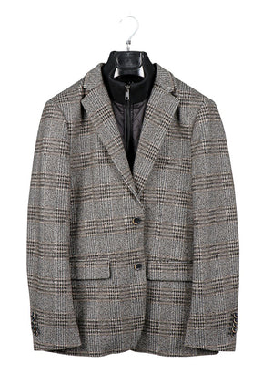 SOUL OF LONDON REMOVABLE BIB FLANNEL JACKET