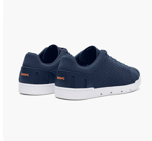 SWIMS BREEZE TENNIS KNIT SHOES NAVY WHITE ESCO CLOTHIERS