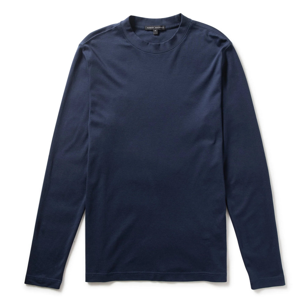 ROBERT BARAKETT HIGH CREW NECK- BLUE NIGHT