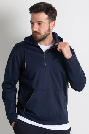 MCR MEN'S HOODED SWEATSHIRT- DARK BLUE