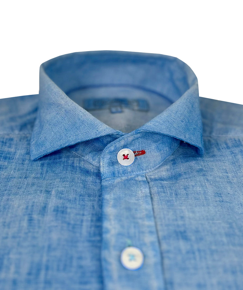 7 DOWNIE ST. SPORT SHIRT- LINEN ROYAL