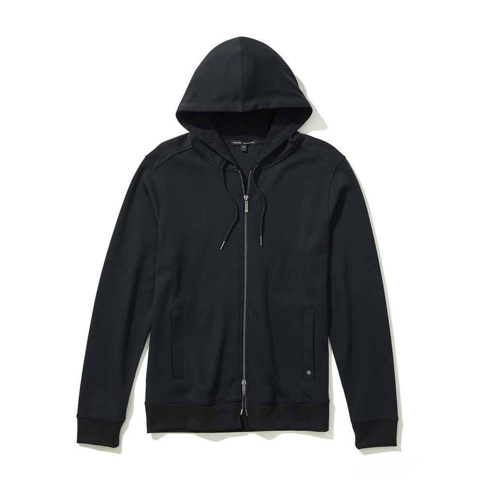 CORTINA FULL ZIP HOODIE- BLACK – ESCO CLOTHIERS