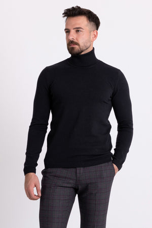 Guy in hotsell black turtleneck