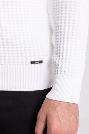 MCR MEN'S FISHERMAN SWEATER- OFF WHITE