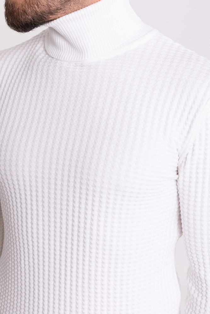 MCR MEN'S FISHERMAN SWEATER- OFF WHITE