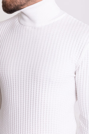 MCR MEN'S FISHERMAN SWEATER- OFF WHITE