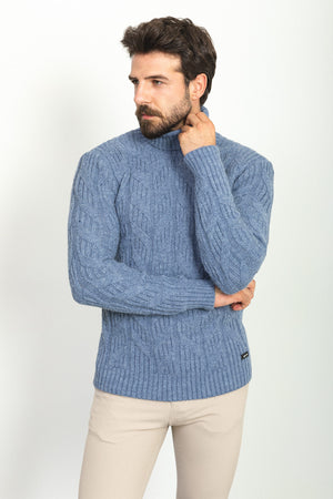 MCR MEN'S TURTLENECK SWEATER- INDIGO