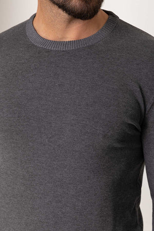 MCR MEN'S CREW NECK SWEATER- ANTHRACITE