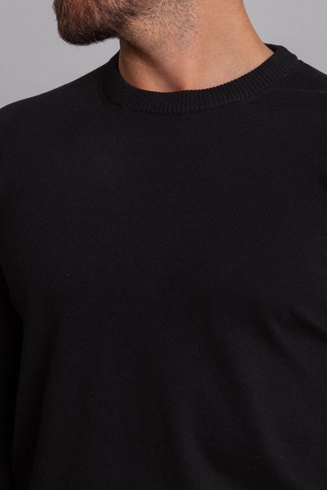 MCR MEN'S CREW NECK SWEATER- BLACK