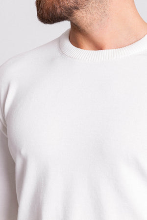 MCR MEN'S CREW NECK SWEATER- OFF WHITE