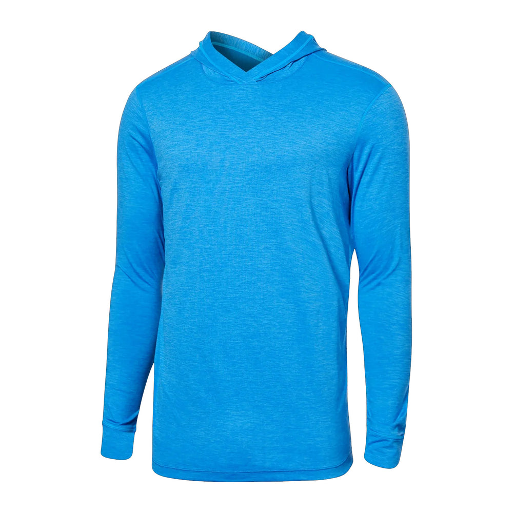 SAXX DROPTEMP&trade; COOLING HOODIE- RACER BLUE HEATHER