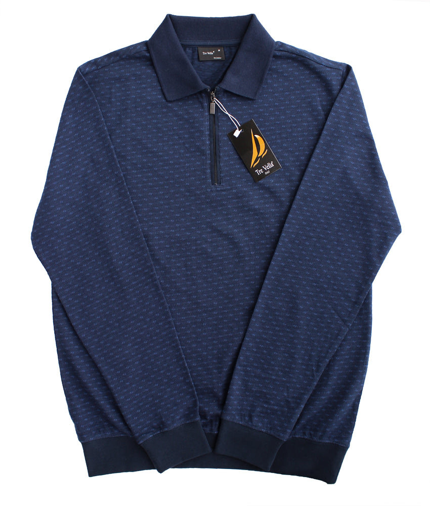 TRE VELLA LONG SLEEVE POLO SHIRT