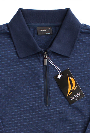 TRE VELLA LONG SLEEVE POLO SHIRT