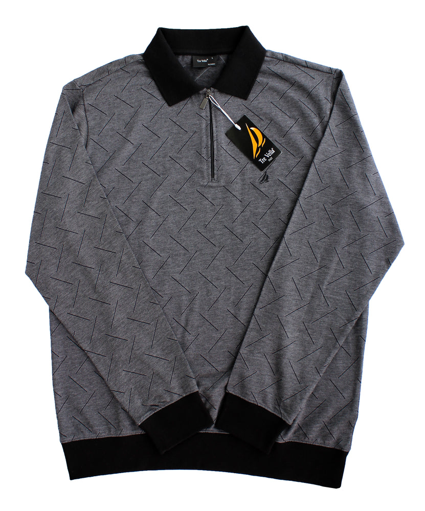 TRE VELLA LONG SLEEVE POLO SHIRT