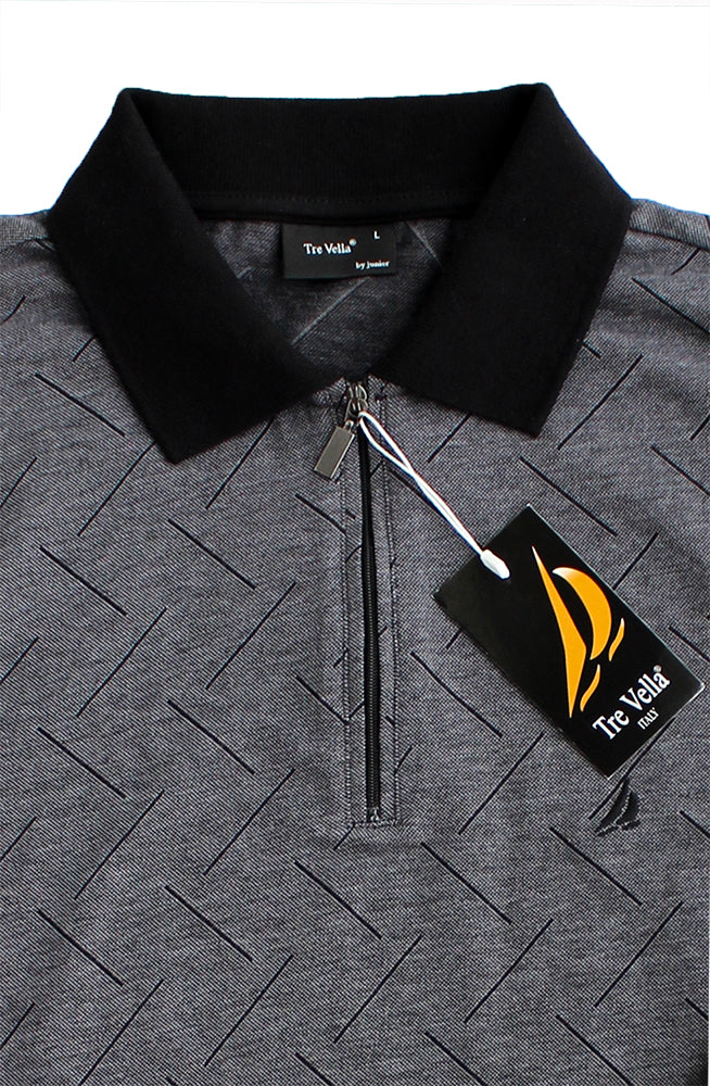 TRE VELLA LONG SLEEVE POLO SHIRT