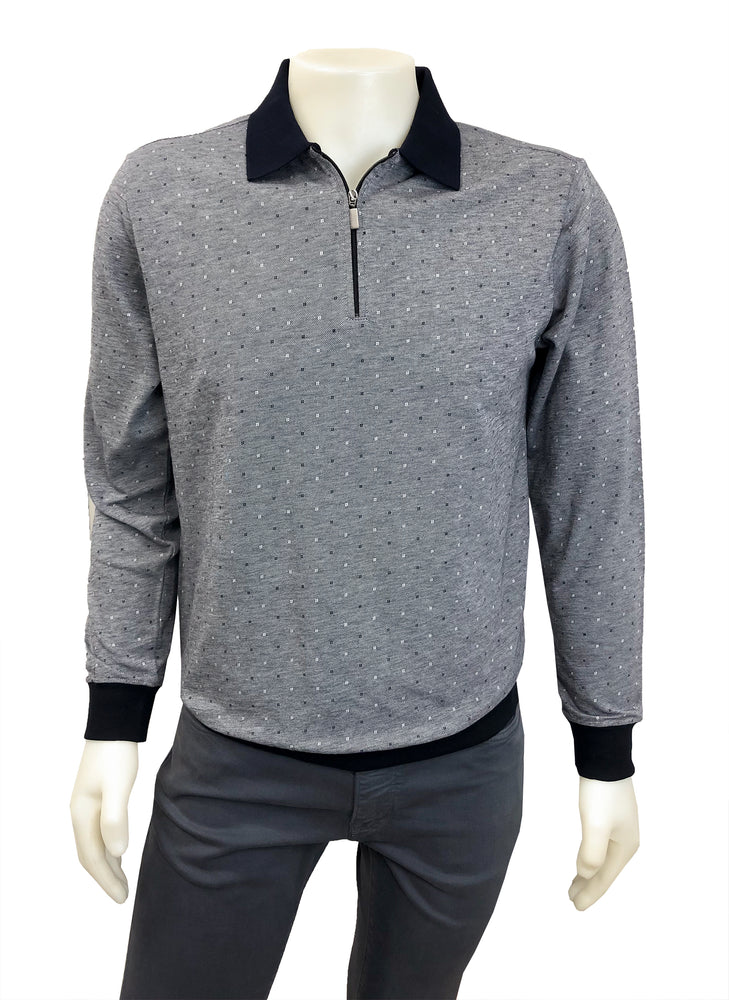 TRE VELLA LONG SLEEVE POLO SHIRT