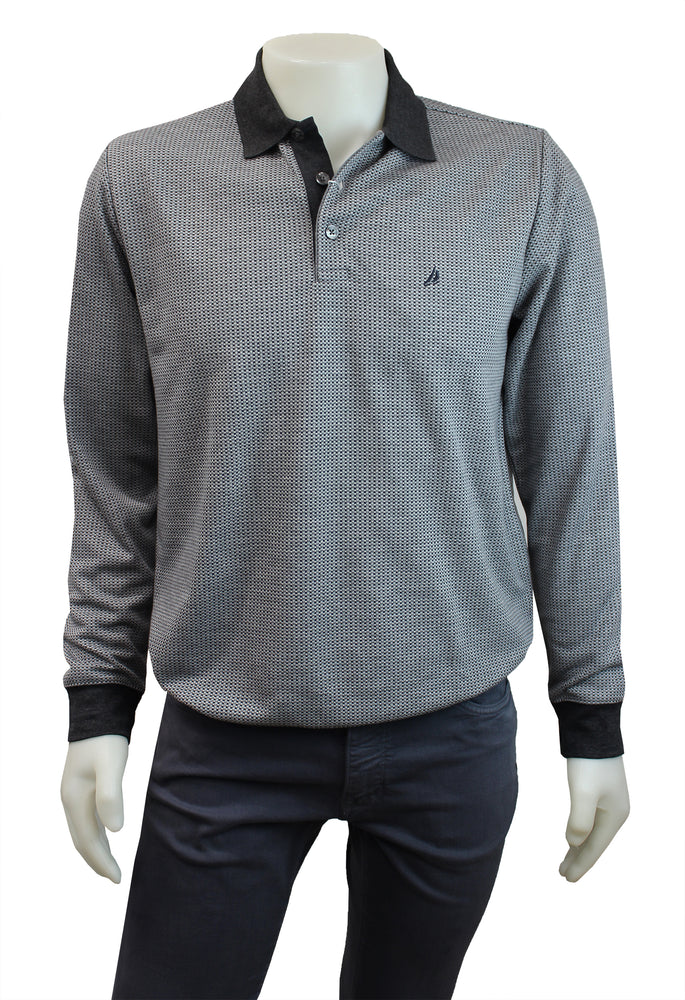 TRE VELLA LONG SLEEVE POLO SHIRT