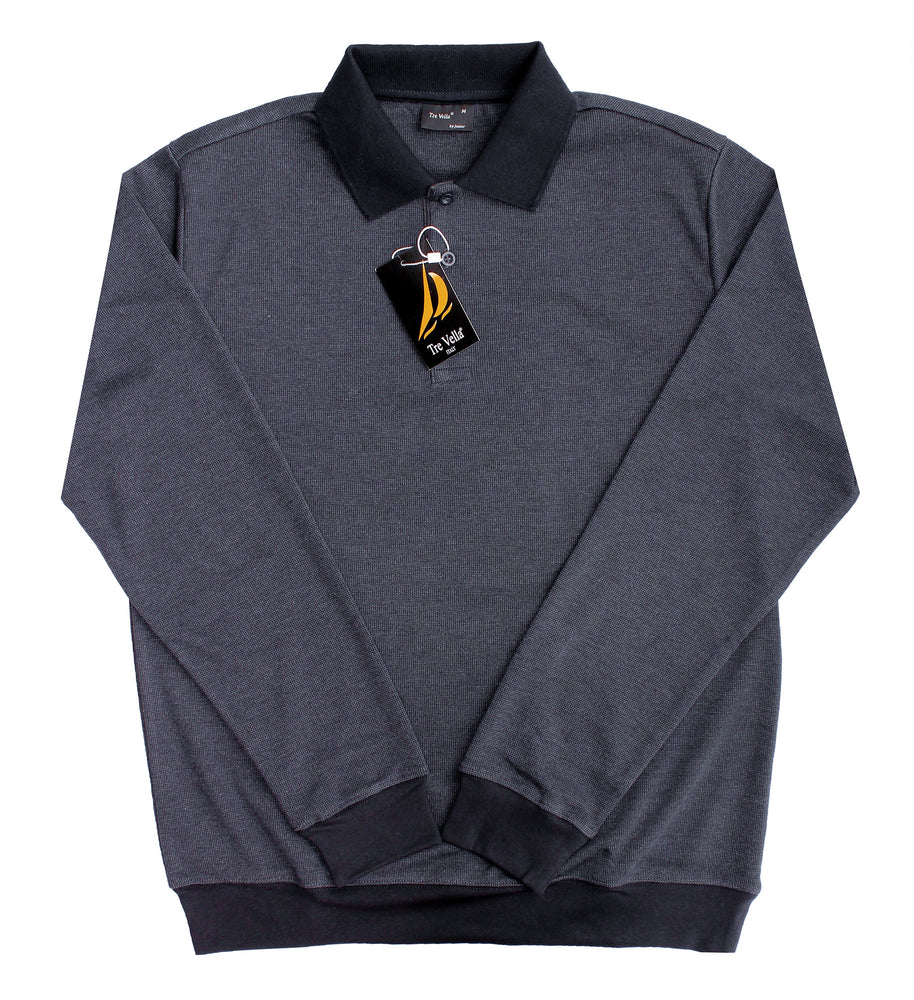 TRE VELLA LONG SLEEVE POLO SHIRT