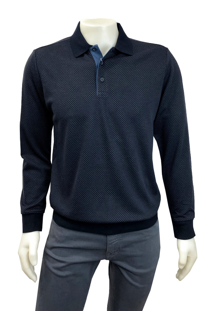 TRE VELLA LONG SLEEVE POLO SHIRT