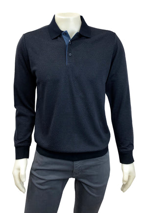 TRE VELLA LONG SLEEVE POLO SHIRT