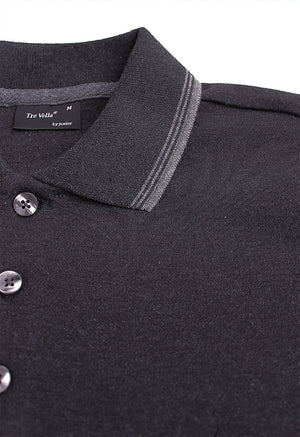 TRE VELLA LONG SLEEVE POLO SHIRT