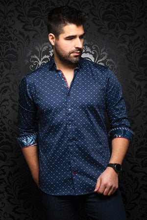 AU NOIR SHIRT- LISMORE NAVY