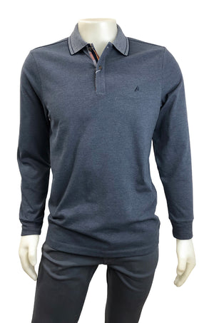 TRE VELLA LONG SLEEVE POLO SHIRT